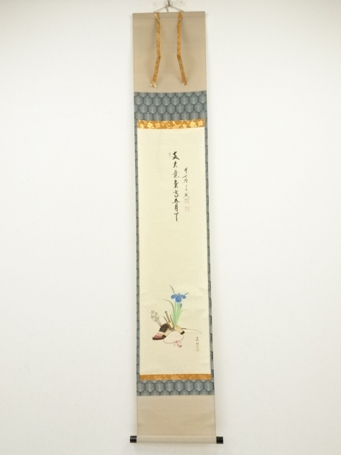 JAPANESE HANGING SCROLL / HAND PAINTED / CALLIGRAPHY